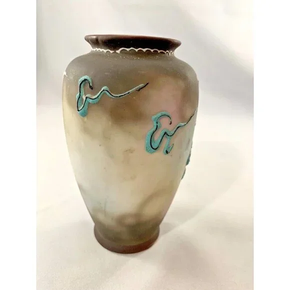 Moriage Dragonware Dragon Vase 5" Made in Japan Relief Raised Handpainted - Picture 8 of 8